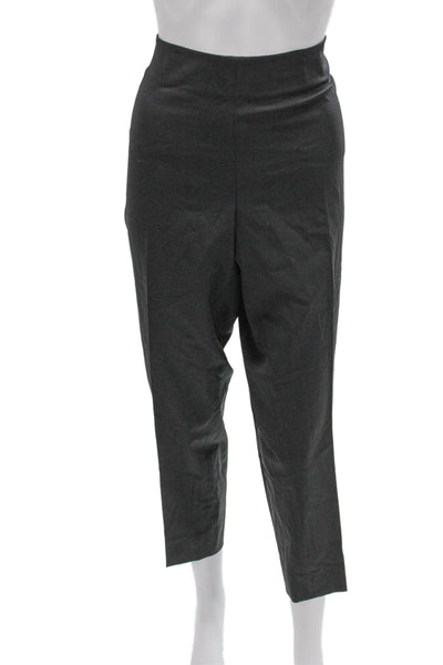 Lafayette 148 New York Women Gray Virgin Wool Dress Pants Size 14