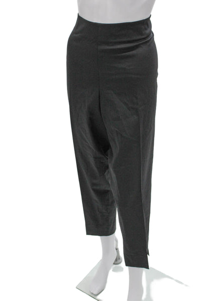 Lafayette 148 New York Women Gray Virgin Wool Dress Pants Size 14