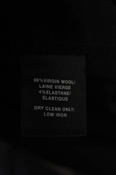 Lafayette 148 New York Women Gray Virgin Wool Dress Pants Size 14