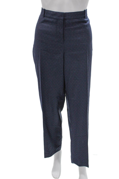 Boss Hugo Boss Mens Dress Pants Blue Polka Dot Polyester Blend Size 14