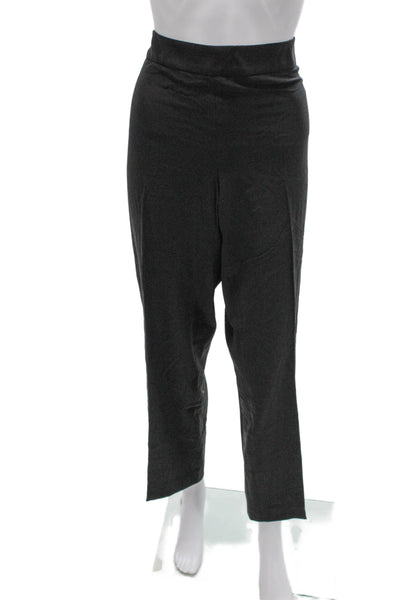 Armani Collezioni Mens Dress Pants Gray Knit Zip Size 50