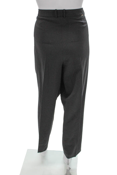 Boss Hugo Boss Women Gray Dress Pants Business Zip Inseam 31 Size 14