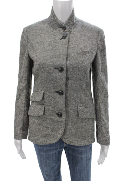 Rag & Bone Women Wool Button Long Sleeve Basic Jacket Gray Size 6