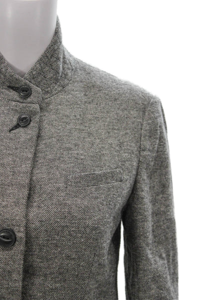 Rag & Bone Women Wool Button Long Sleeve Basic Jacket Gray Size 6