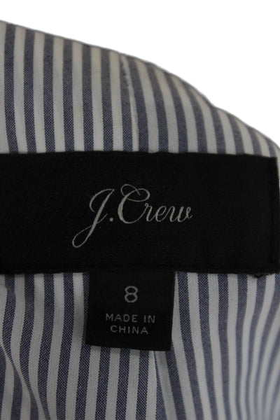 J Crew Women Green Cotton Blazer Long Sleeve Button Size 8
