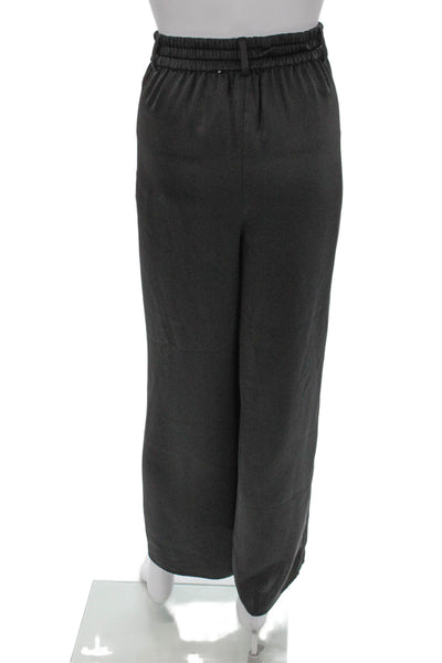 Ramy Brook Women Dress Pants Gray Polyester Button Size M