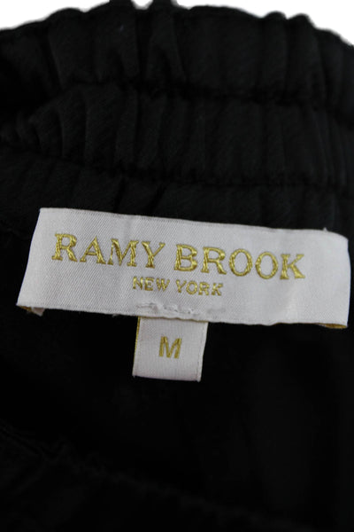 Ramy Brook Women Dress Pants Gray Polyester Button Size M