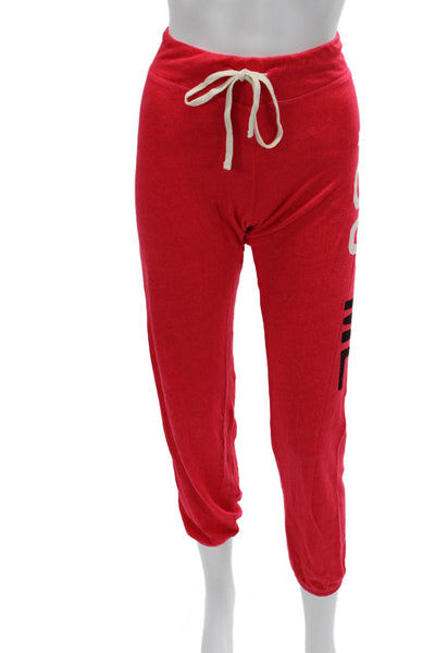 Sundry Women Jogger Pants Red Rayon Drawstring Size 0