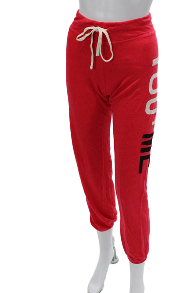 Sundry Women Jogger Pants Red Rayon Drawstring Size 0