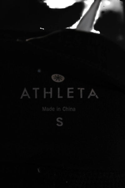 Athleta Women Athletic Black Polyester Pull On Short Skort Size S