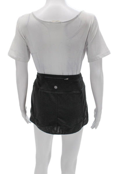 Athleta Women Athletic Gray Polyester Short Skort Size S