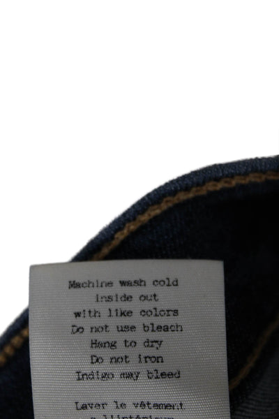 Rag & Bone Womens Capri Jeans Blue Low Rise Cotton Blend Size 25