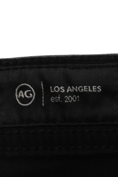 AG Adriano Goldschmied Mens Straight Black Cotton Jeans Size 36