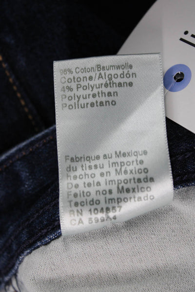 AG Adriano Goldschmied Mens Straight Jeans Blue Cotton Button Fly Size 38