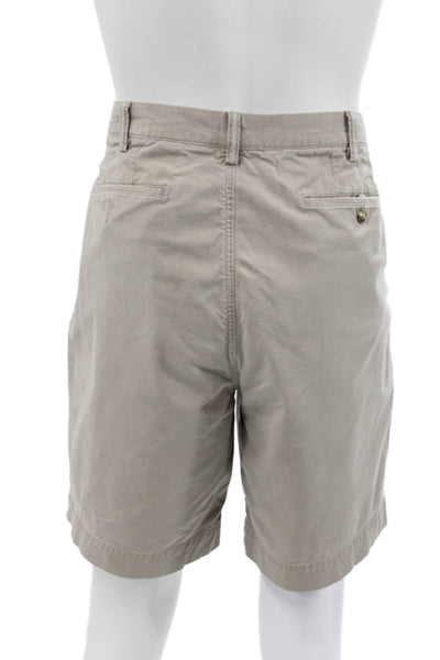 Polo Ralph Lauren Mens Chino Shorts Beige Button 97% Cotton Size 38