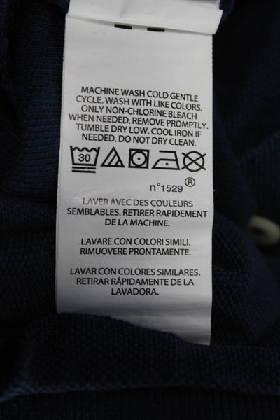 Polo Ralph Lauren Mens Polo Shirt Blue Cotton Short Sleeve Solid Size L