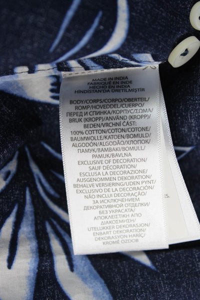 Polo Ralph Lauren Mens Cotton Pineapple Print Button Down Shirt Blue Size XL