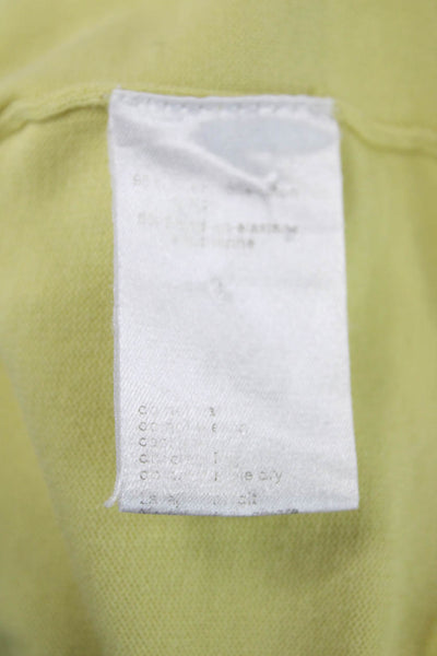 Akris Punto Womens Basic Yellow Sleeveless Tank Scoop Neck Size 8