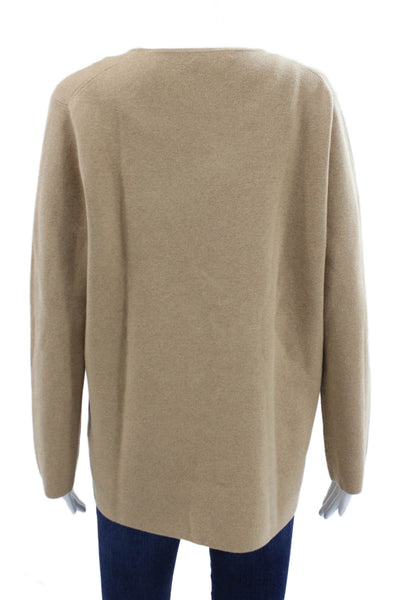 J Crew Womens Cardigan Beige V-Neck Long Sleeve Size S