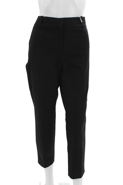 J Crew Women Ankle Pants Black Zip Inseam 26 Size 10