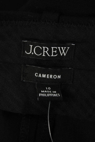 J Crew Women Ankle Pants Black Zip Inseam 26 Size 10