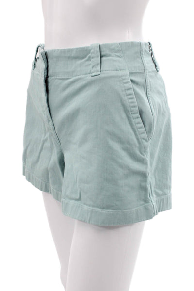 Vineyard Vines Women Chino Shorts Green Button Size 2