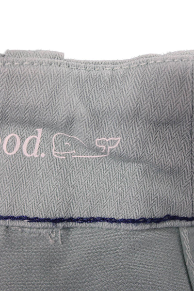 Vineyard Vines Women Chino Shorts Green Button Size 2