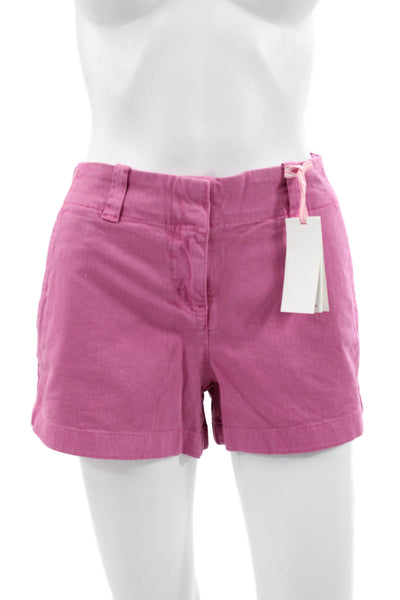 Vineyard Vines Womens Chino Shorts Pink Cotton Size 4