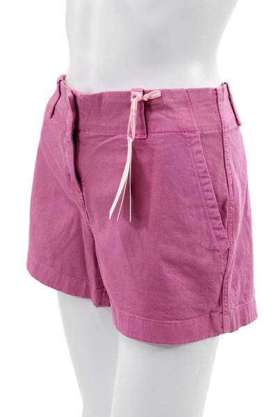 Vineyard Vines Womens Chino Shorts Pink Cotton Size 4