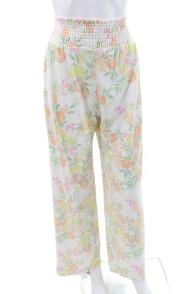 Z Supply Womens Floral Multicolor Rayon Sweatpants Pull On Size M