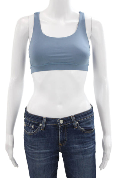Lululemon Women's Scoop Neck Strappy Sport Bra Blue Size S