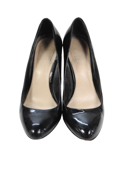 Vince Camuto Womens Patent Leather Danea Pumps Black Size 8.5 Medium