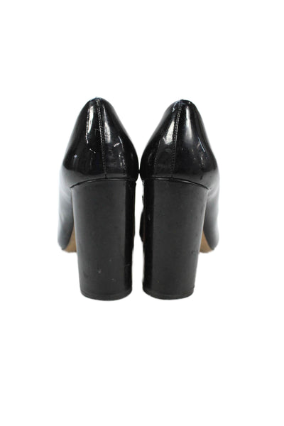 Vince Camuto Womens Patent Leather Danea Pumps Black Size 8.5 Medium