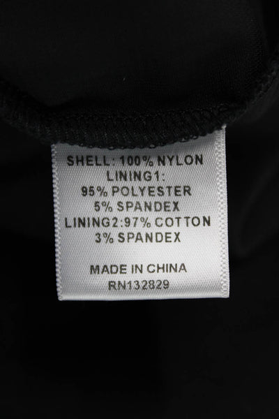 NBD Women Black Mini Dress Sweetheart Neckline Sleeveless Nylon Zip Size XS