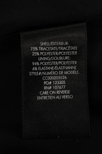 Alice + Olivia Women Slip Dress Black Cowl Neck Short Zip Size 0