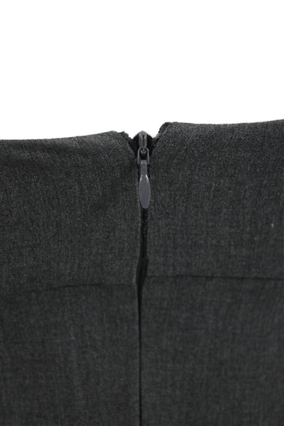 Reformation Womens Gray Square Neck Slip Dress Short Sleeveless Size 0
