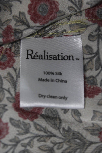 Realisation Womens Silk Floral Mini Dress Yellow Sweetheart Size XS