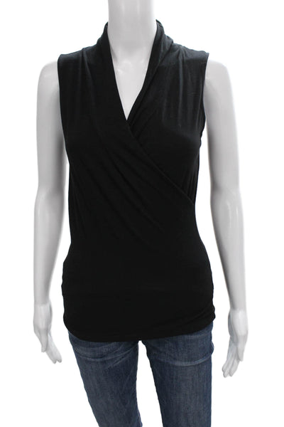 Velvet Women Black Cowl Neck Sleeveless Blouse Size XS