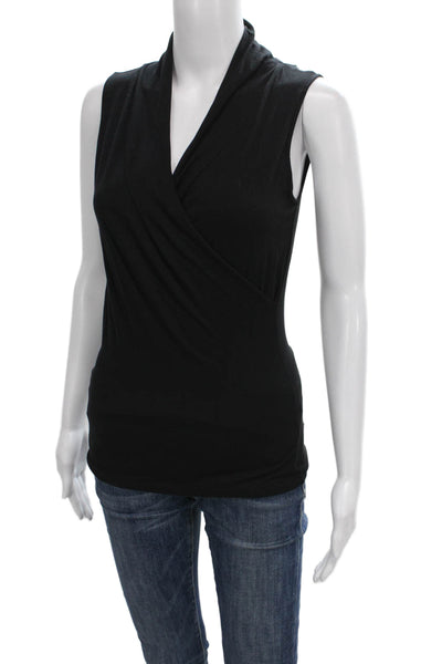 Velvet Women Black Cowl Neck Sleeveless Blouse Size XS
