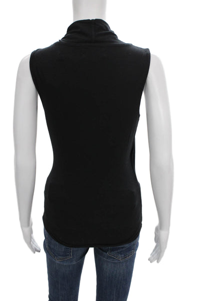 Velvet Women Black Cowl Neck Sleeveless Blouse Size XS
