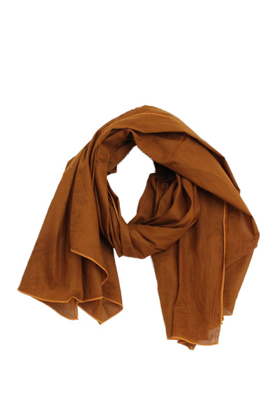 Eres Unisex Adults Rectangular Scarf Orange Size 42X36"