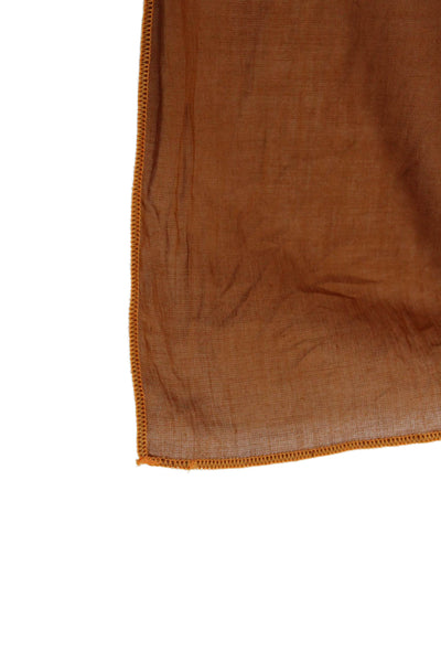 Eres Unisex Adults Rectangular Scarf Orange Size 42X36"