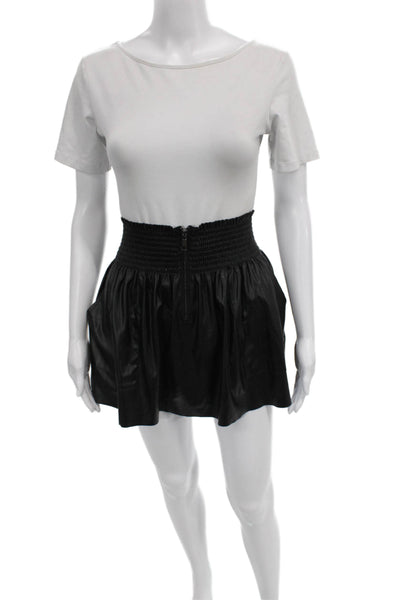 Ramy Brook Womens Skater Skirt Black Short Polyester Size XS