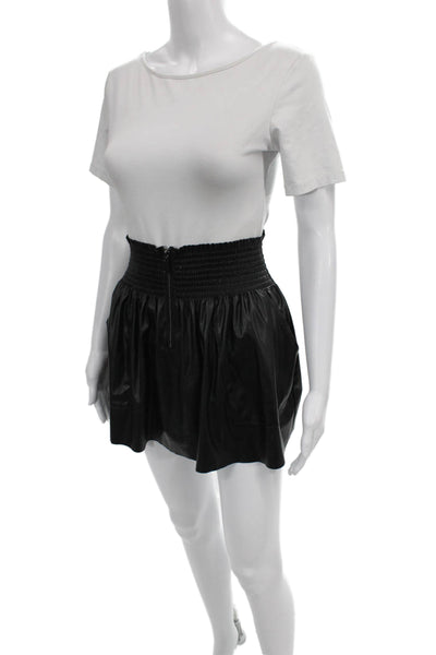 Ramy Brook Womens Skater Skirt Black Short Polyester Size XS