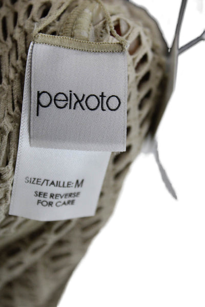 Peixoto Women Maxi Skirt Beige Geometric Pull On Size M