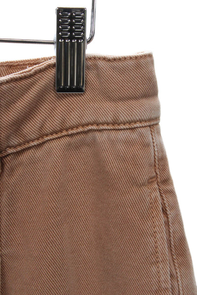 Chloe Stora Womens Brown Cotton Cargo Pants Size 38