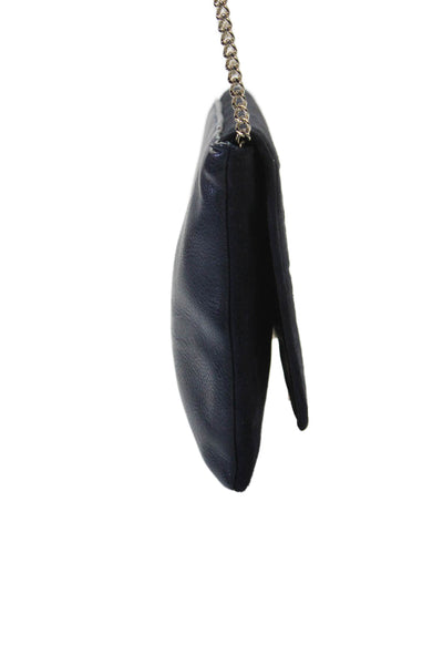 Dune London Womens Suede Glitter Stars Print Shoulder Handbag Navy Blue