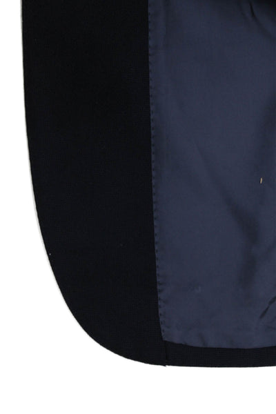 Vitale Barberis Unisex Blue 100% Wool Pant Suit Button Long Sleeve Size 48