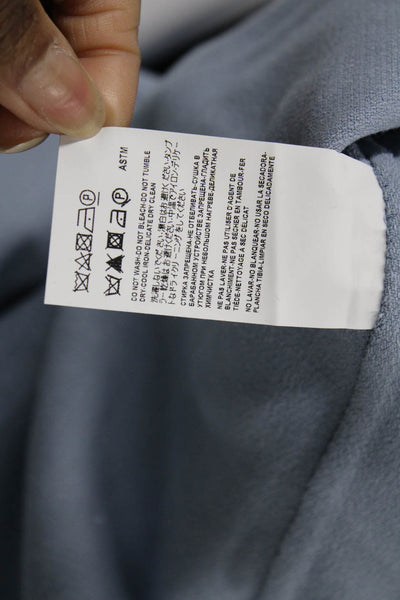 Michael Kors Collection Womens Blue Sleeveless Shift Dress Wool Viscose Size 12