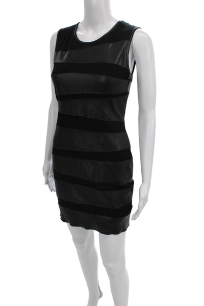 Bailey 44 Womens Black Bodycon Dress Rayon Sleeveless Knee Length Size S